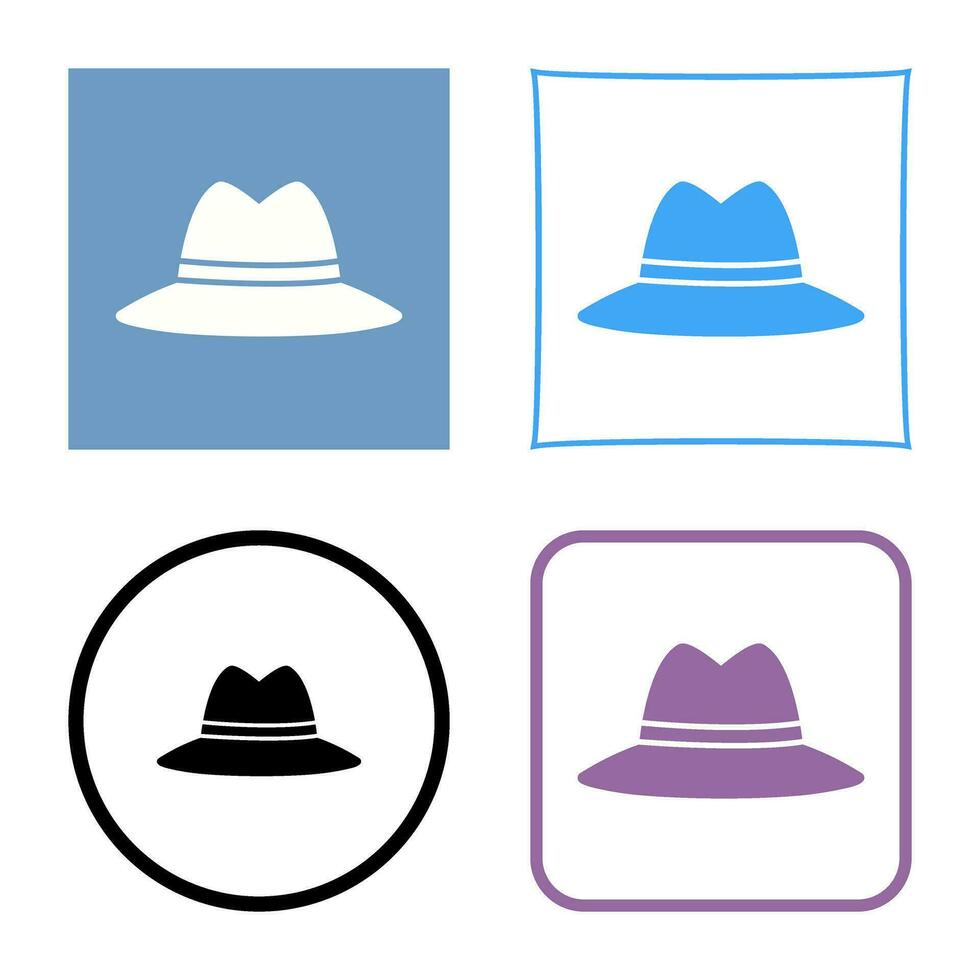 icono de vector de sombrero