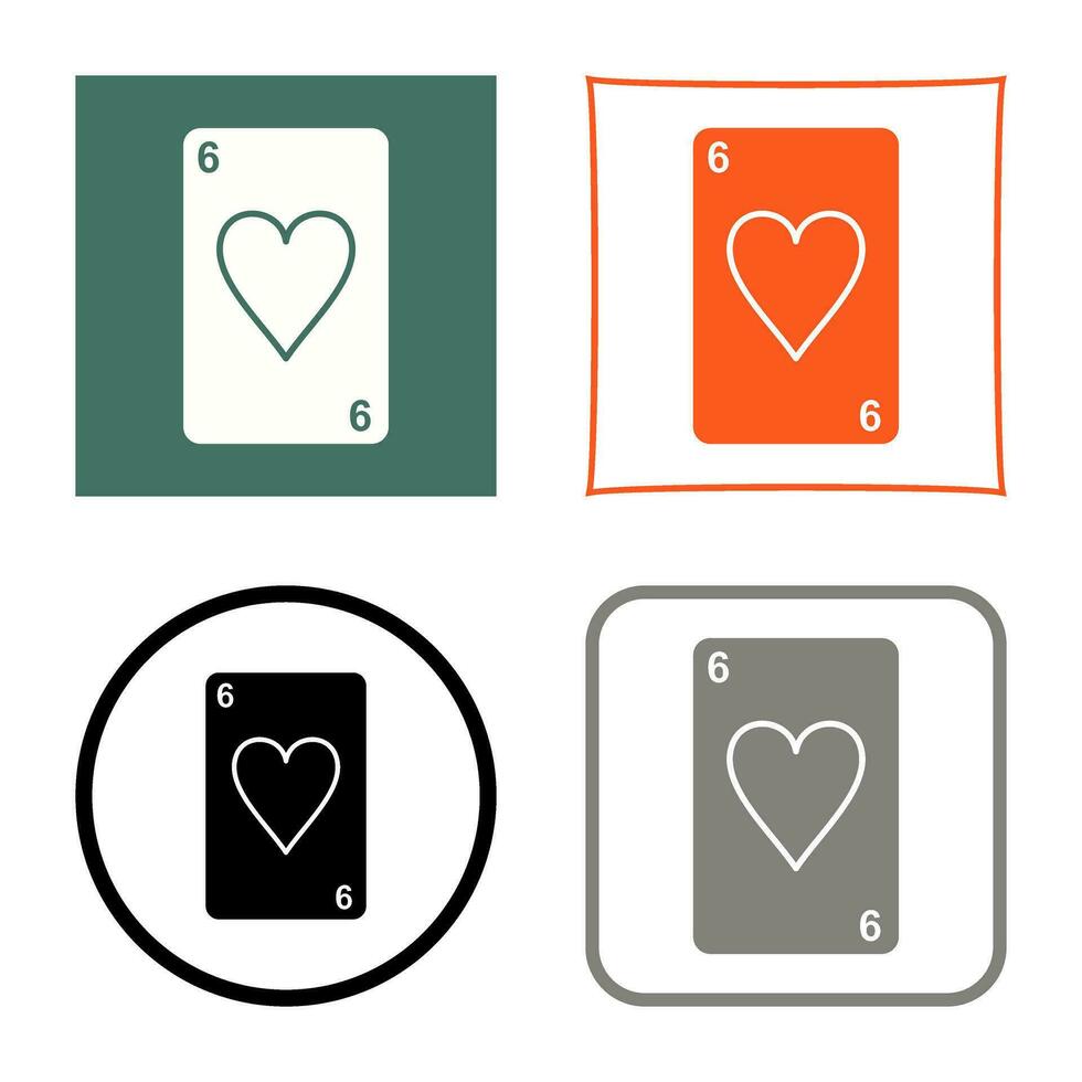 Hearts Card Vector Icon
