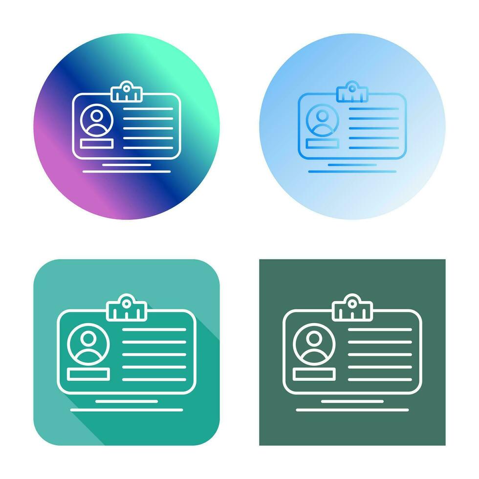 Id Card Vector Icon