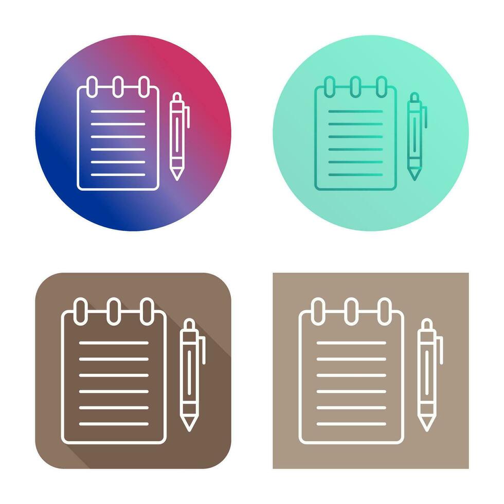 Notepad Vector Icon