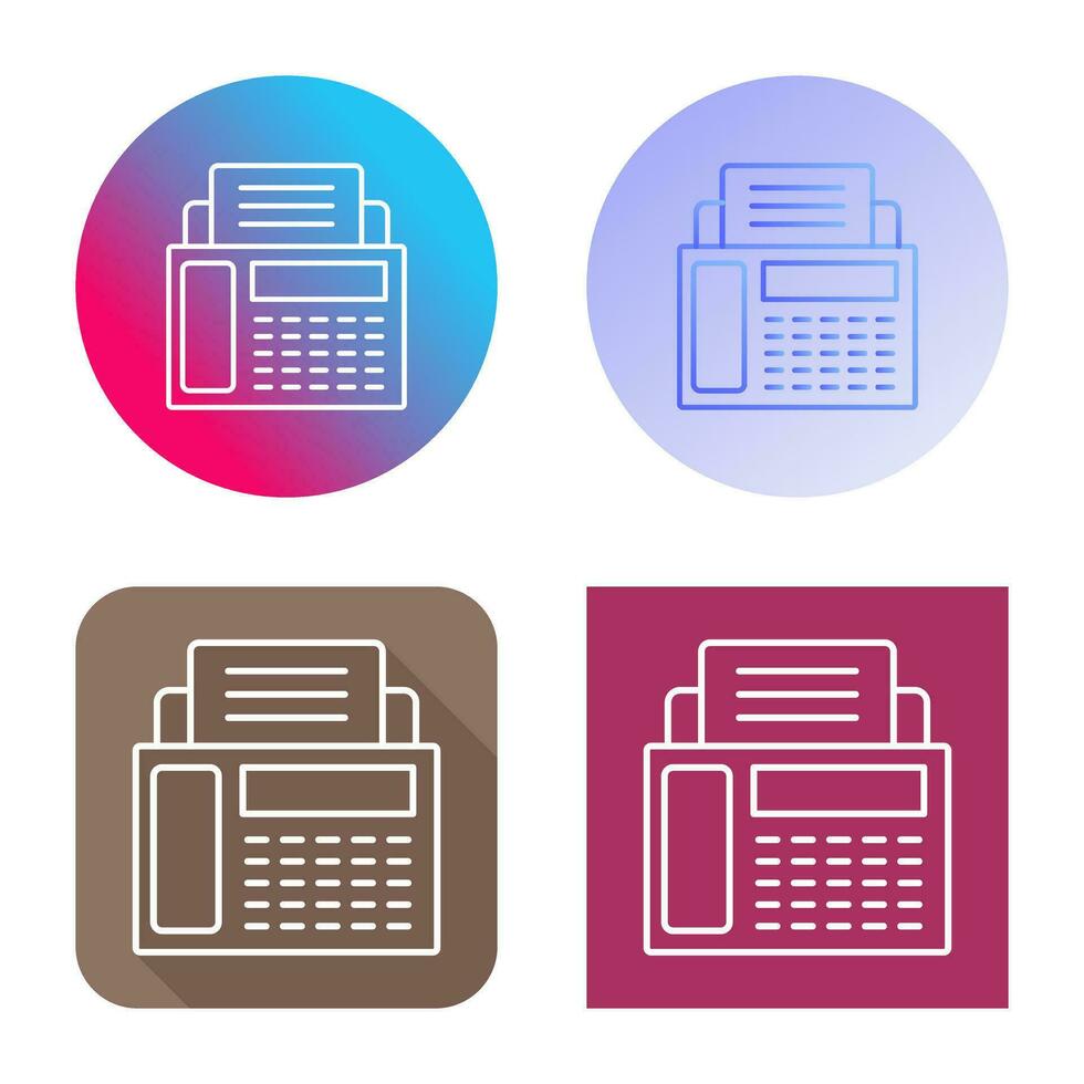 Fax Machine Vector Icon