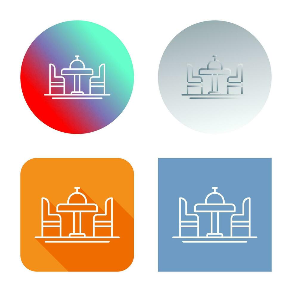 Dinning Table Vector Icon