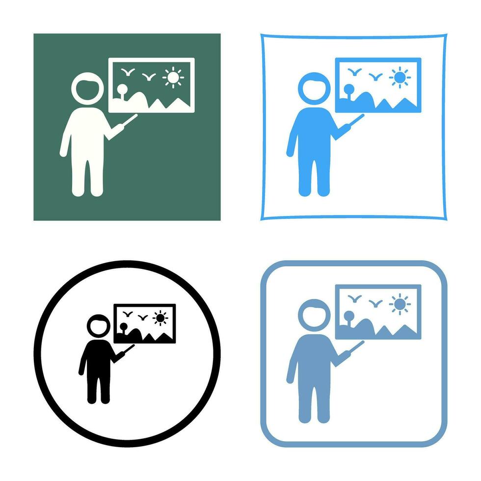 Art Museum Guide Vector Icon
