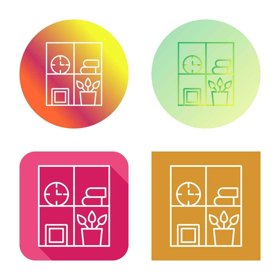 Bookshelf Vector Icon