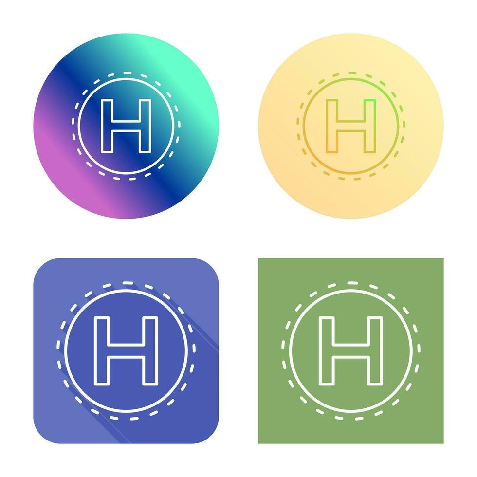 Helipad Vector Icon