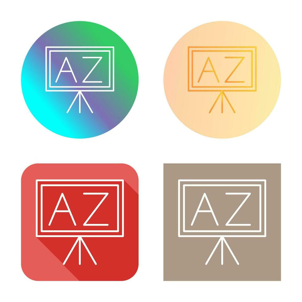 From A To Z Vector Icon