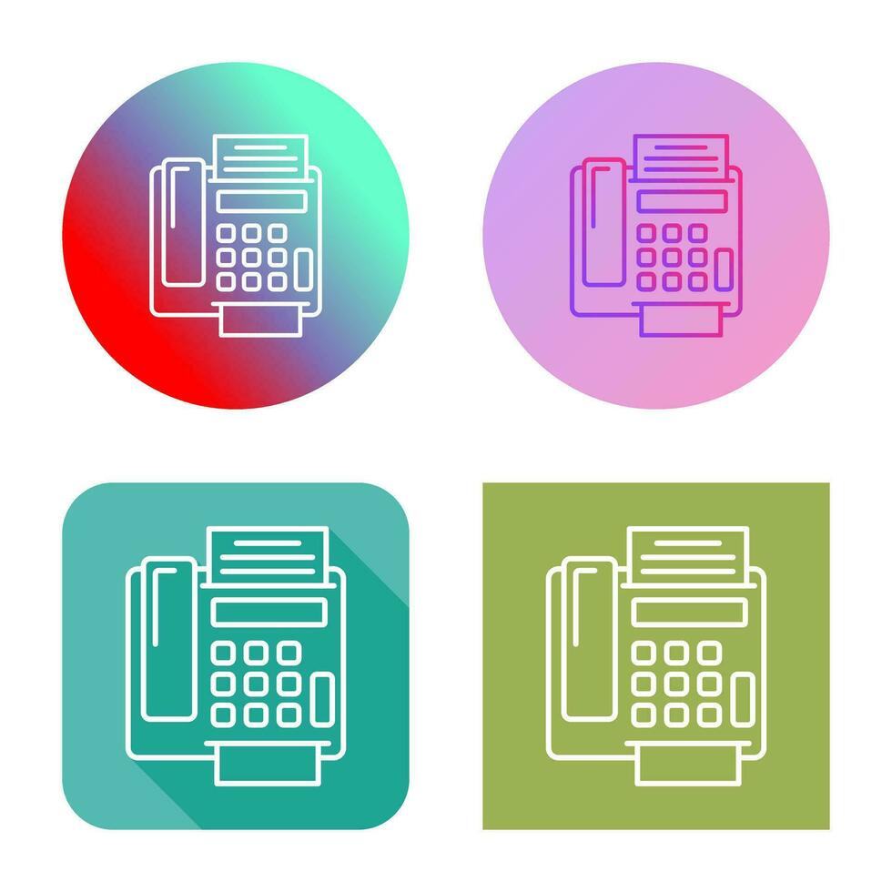 fax Machine Vector Icon