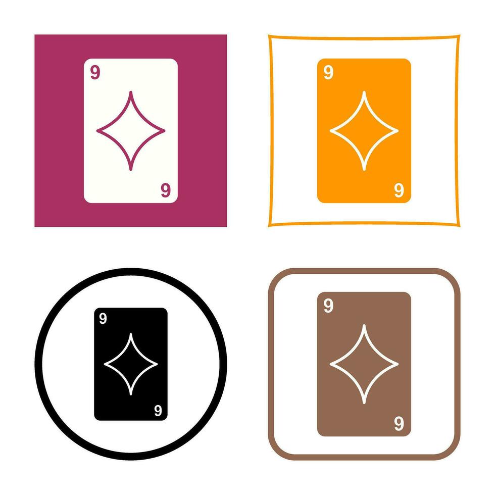 Diamonds Card Vector Icon