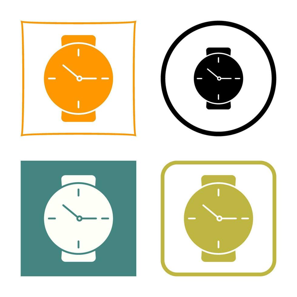 icono de vector de reloj de pulsera