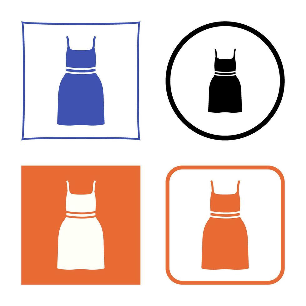 Cocktail Dress Vector Icon