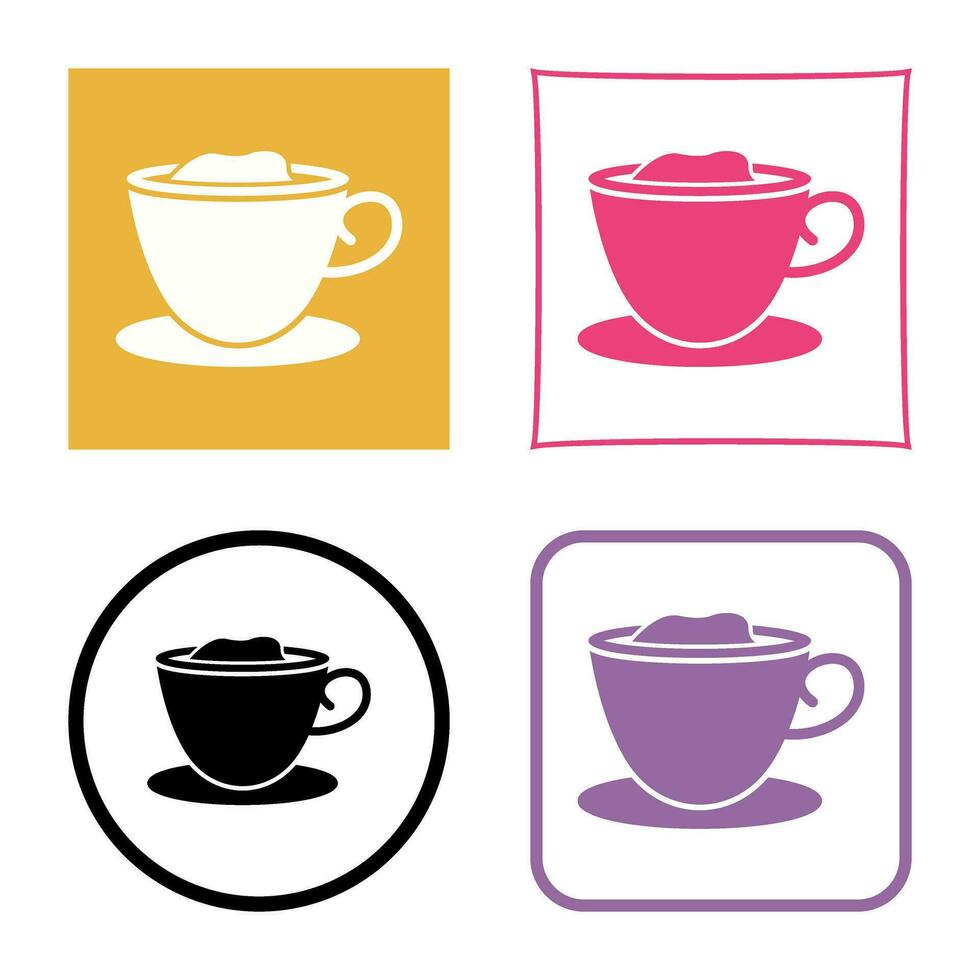 icono de vector de café cremoso