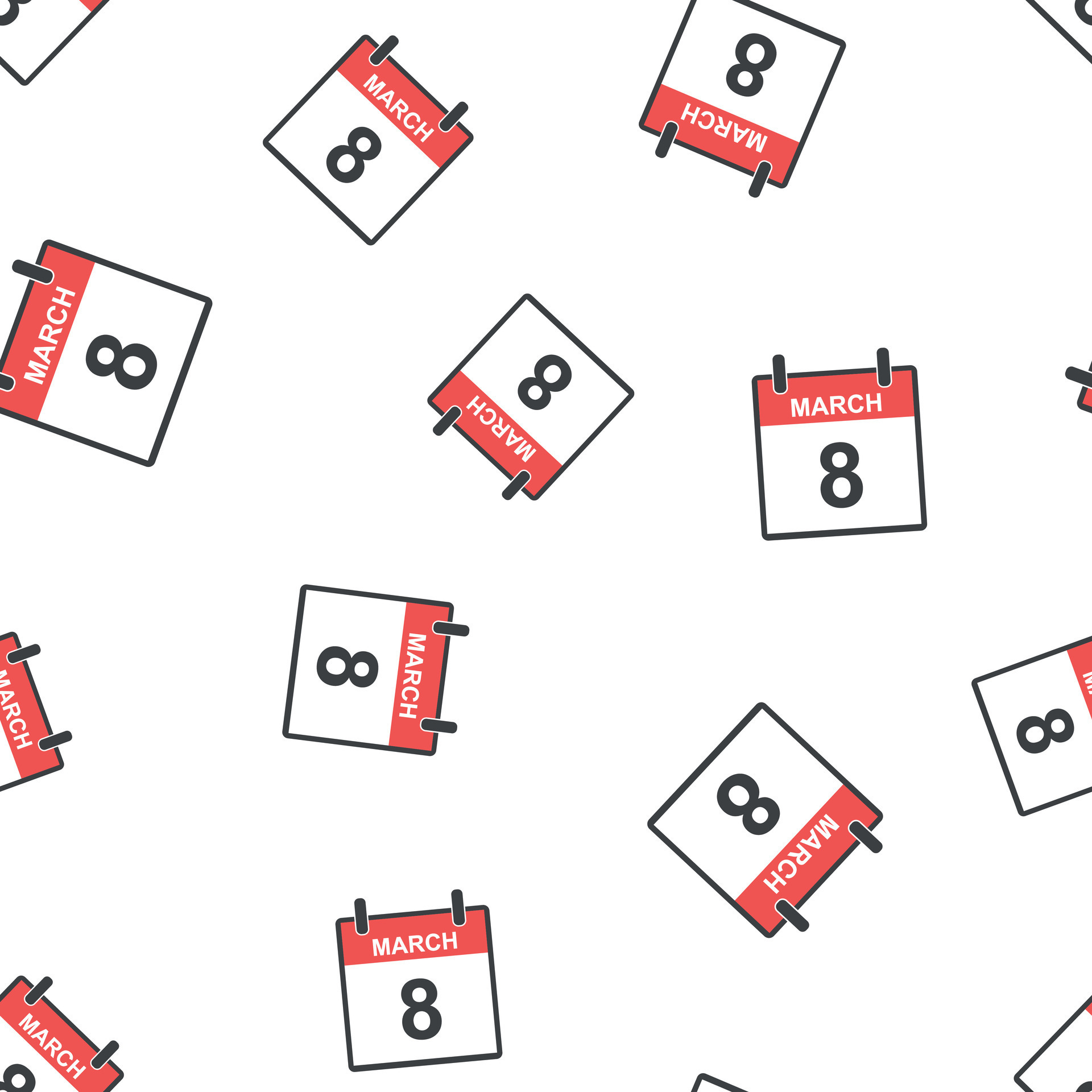 march-8-calendar-page-seamless-pattern-background-business-flat-vector
