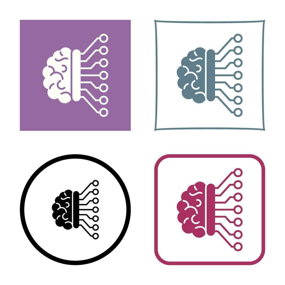Machine Learning Vector Icon