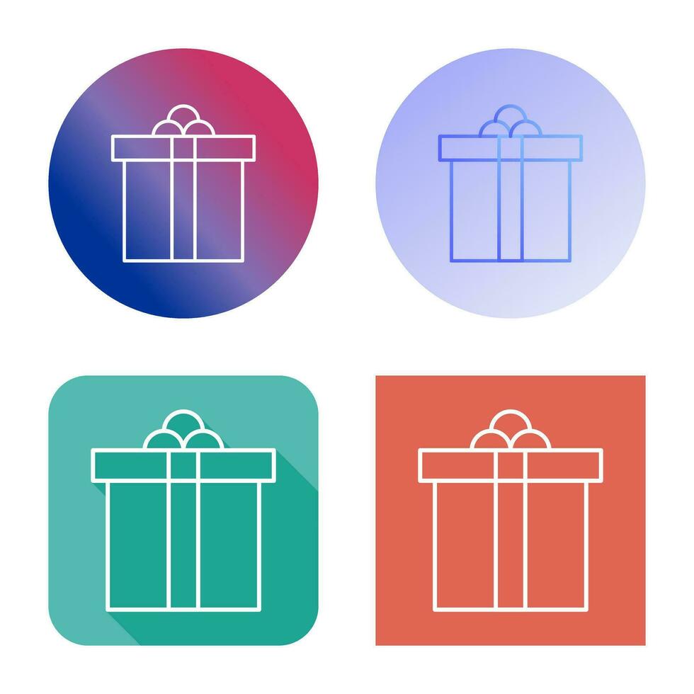 icono de vector de caja de regalo