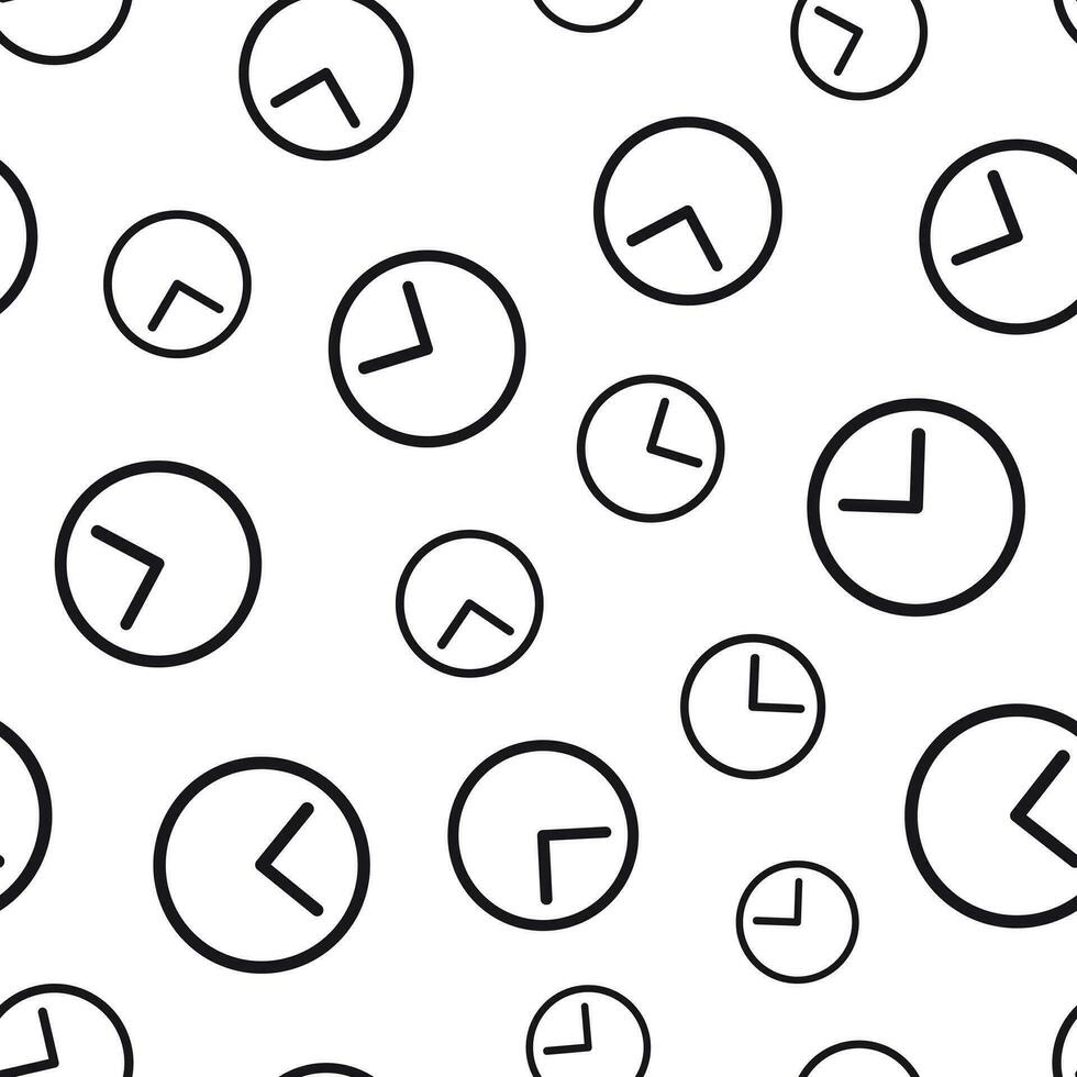 reloj Temporizador sin costura modelo antecedentes. negocio plano vector ilustración. reloj reloj firmar símbolo modelo.