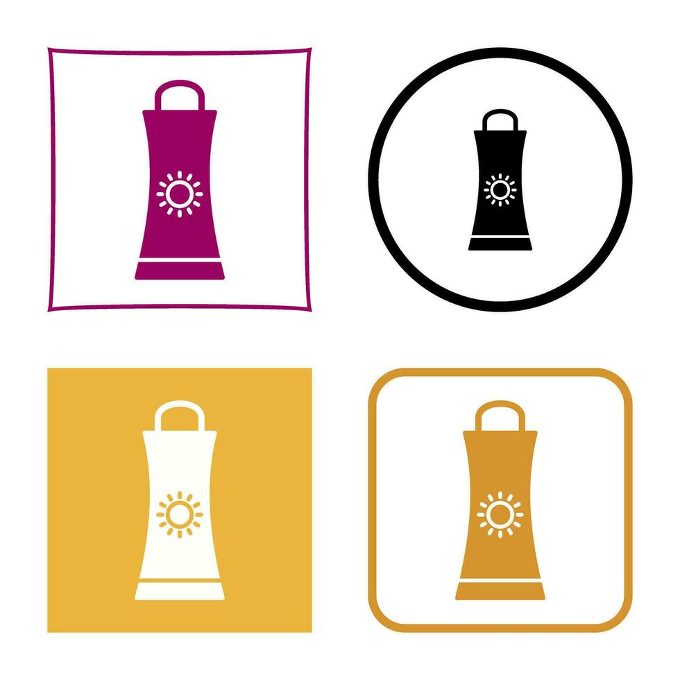 Sunblock Cream Vector Icon