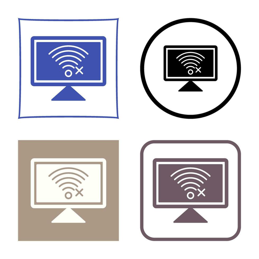Disconnected Network Vector Icon