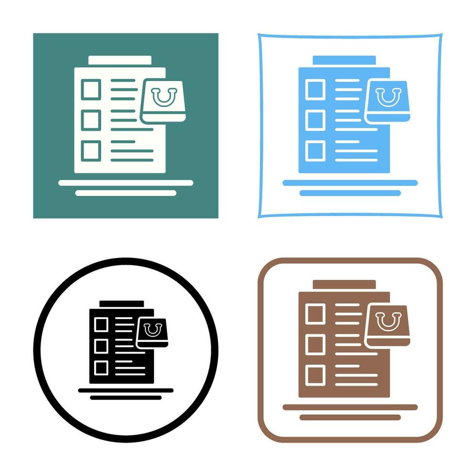 Wish List Vector Icon