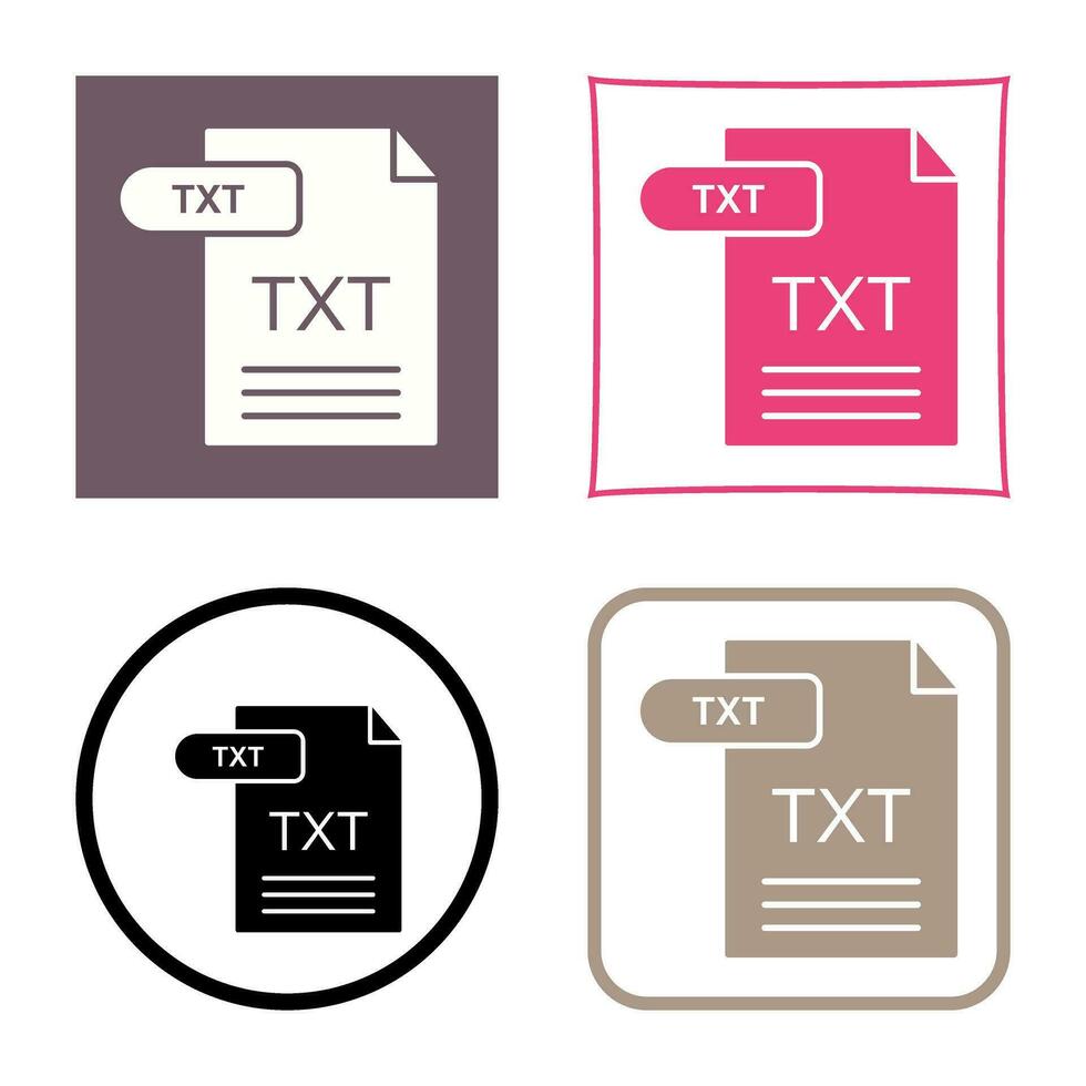 TXT Vector Icon