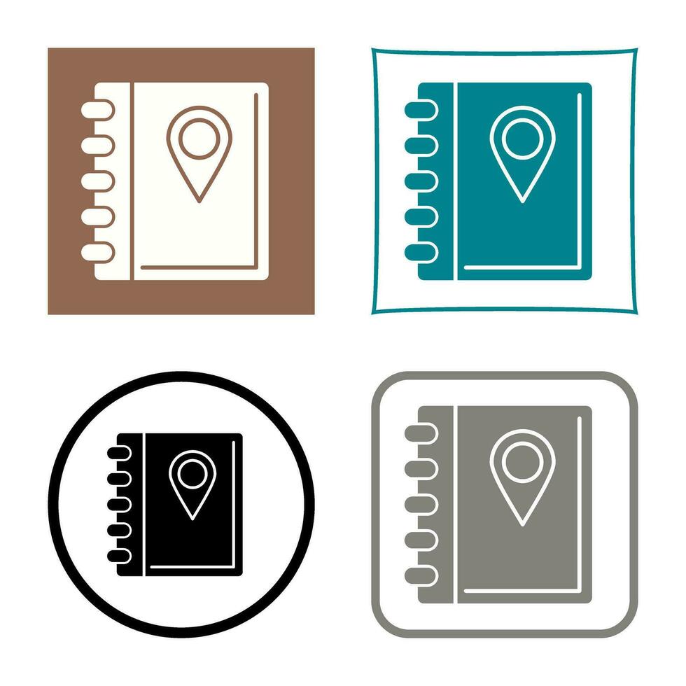 Address Book Vector Icon 25894356 Vector Art at Vecteezy