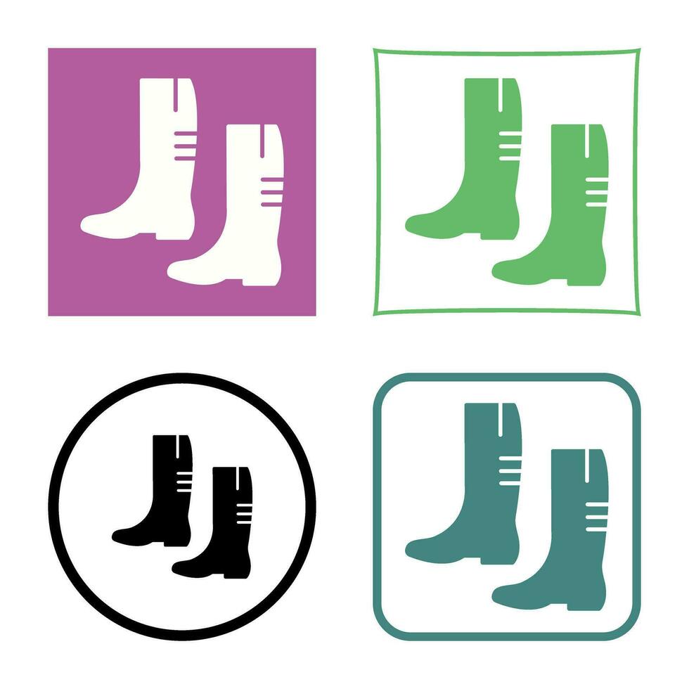 Gardening Boots Vector Icon