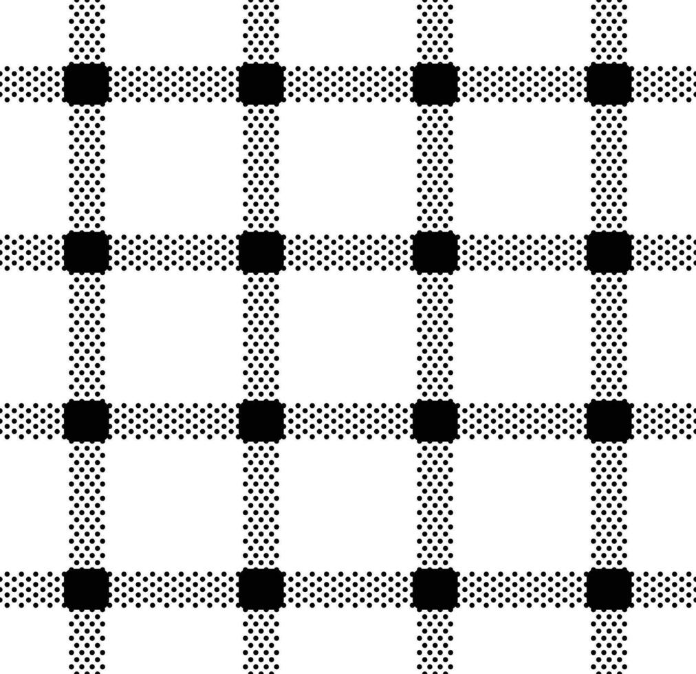 Seamless pattern with tiny dots in square grid. Black dot on white background. vector