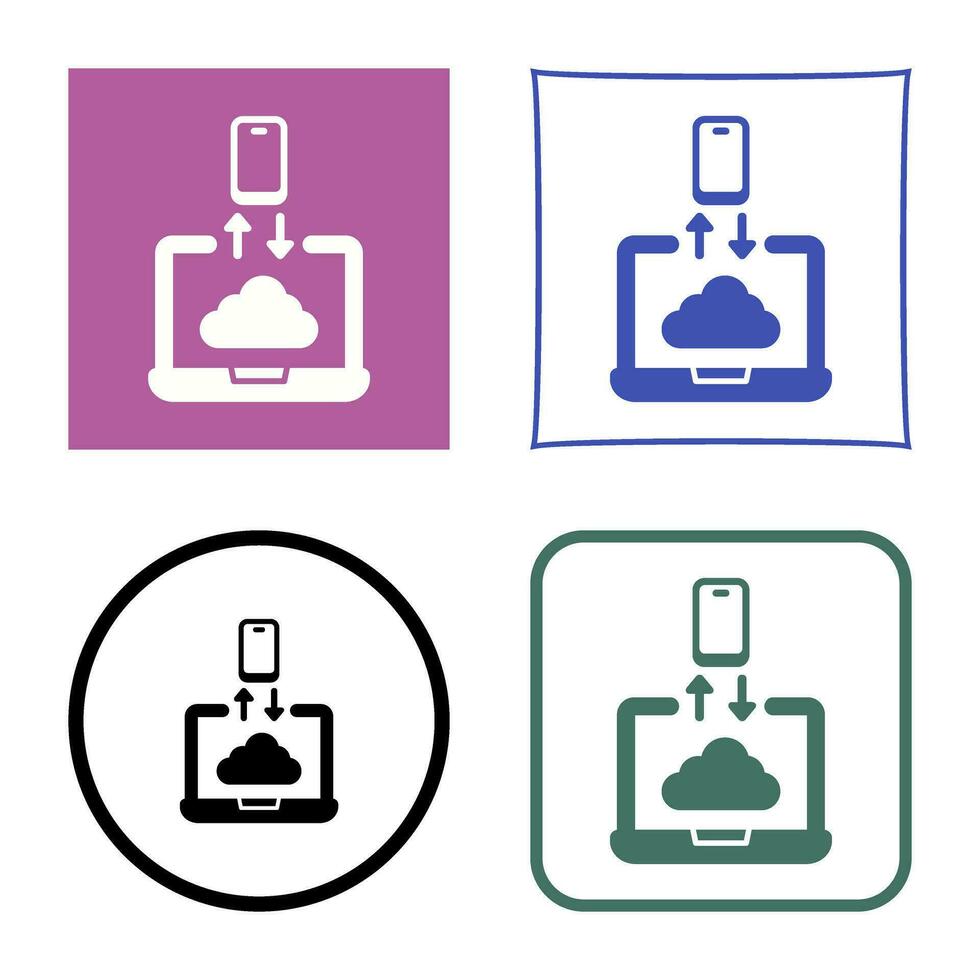 Data Transfer Vector Icon