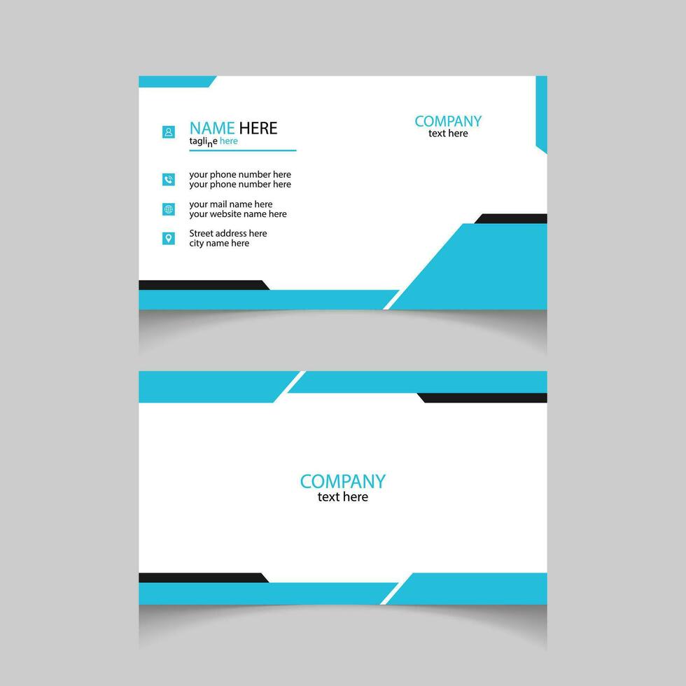 Corporate business card design templates vector