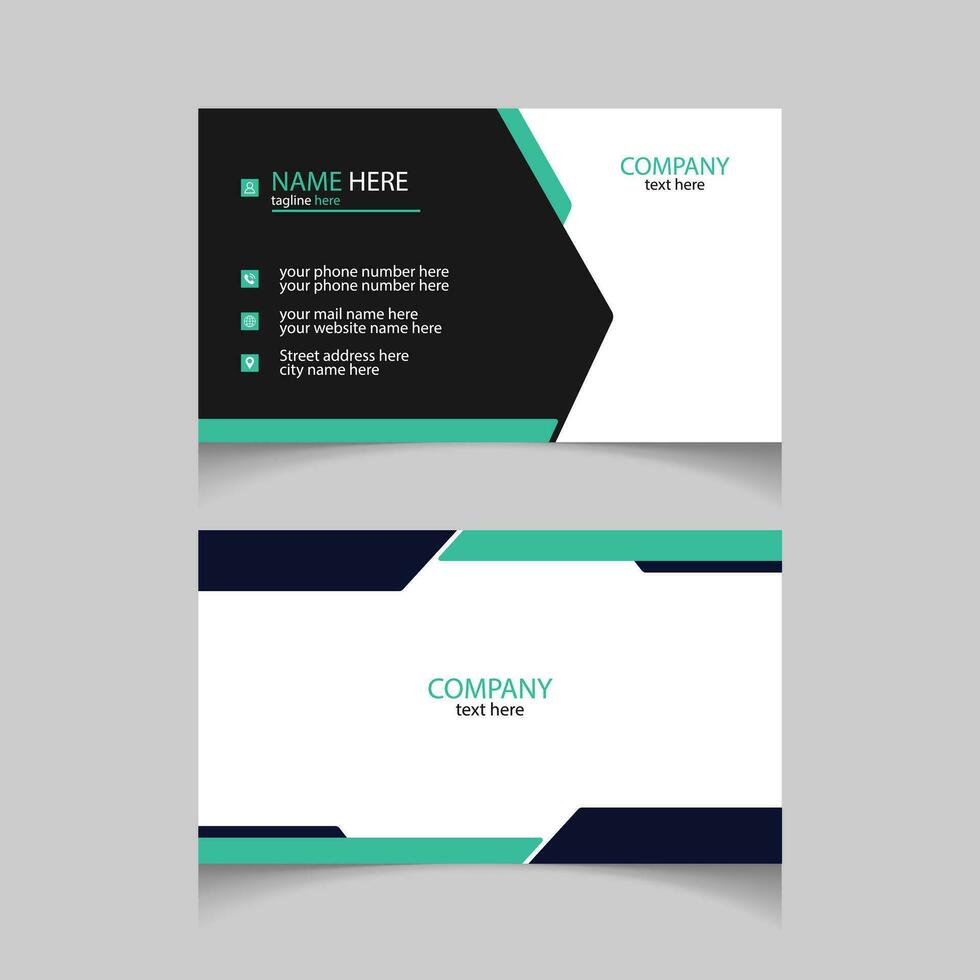 Corporate business card design templates vector