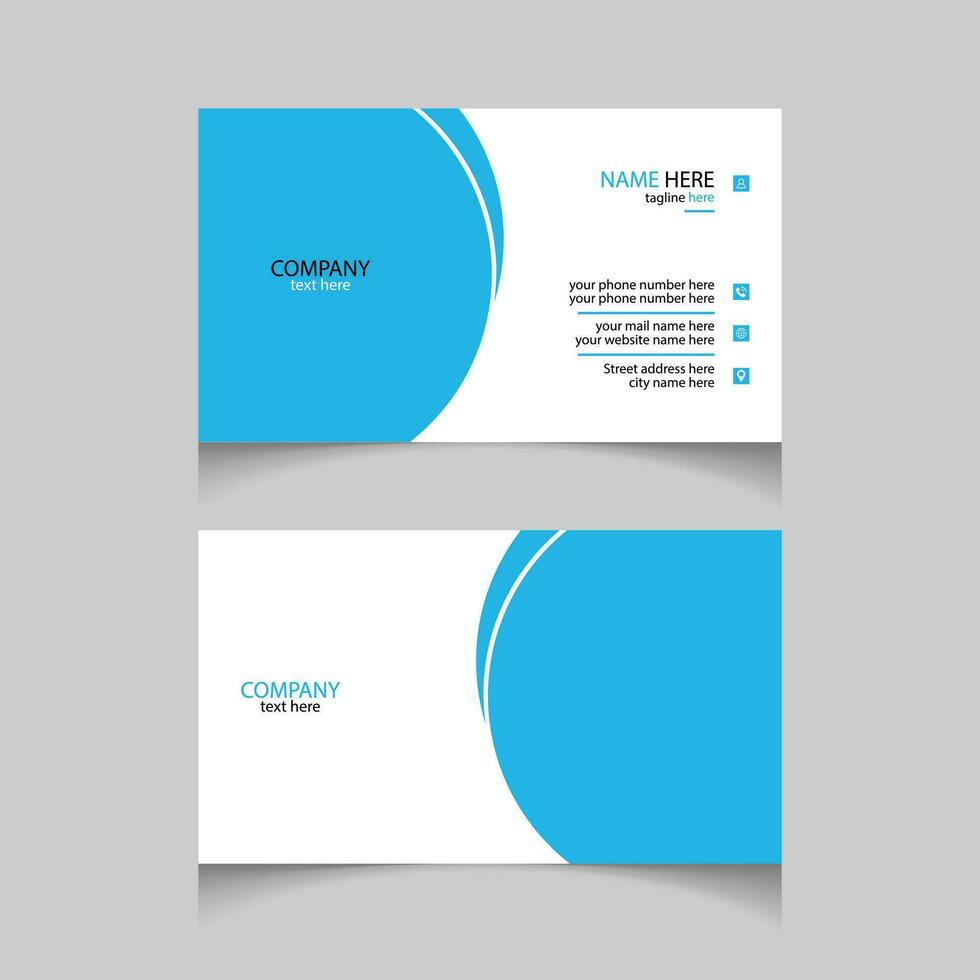 Corporate business card design templates vector