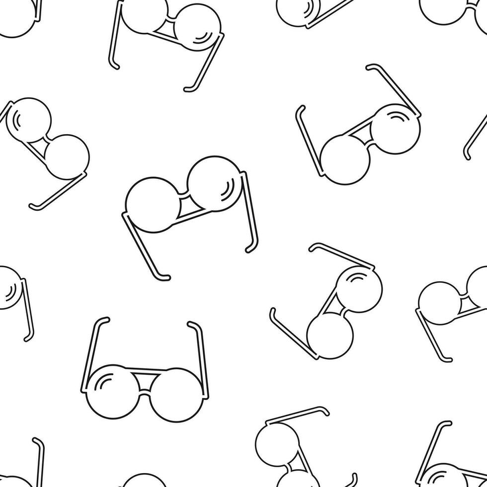Sunglass seamless pattern background. Business flat vector illustration. Eyewear sign symbol pattern.