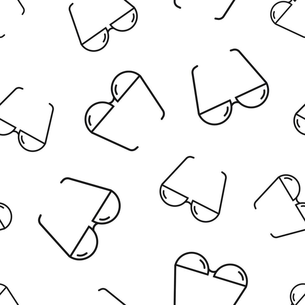 Sunglass seamless pattern background. Business flat vector illustration. Eyewear sign symbol pattern.