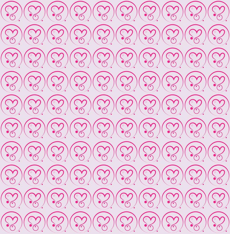 Romantic Seamless Love Pattern vector