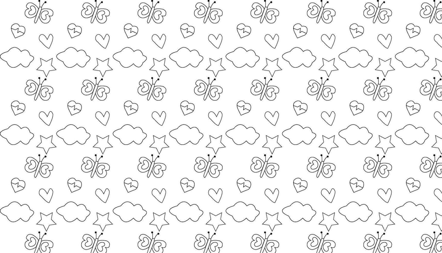 Seamless pattern design set Pro Vector .