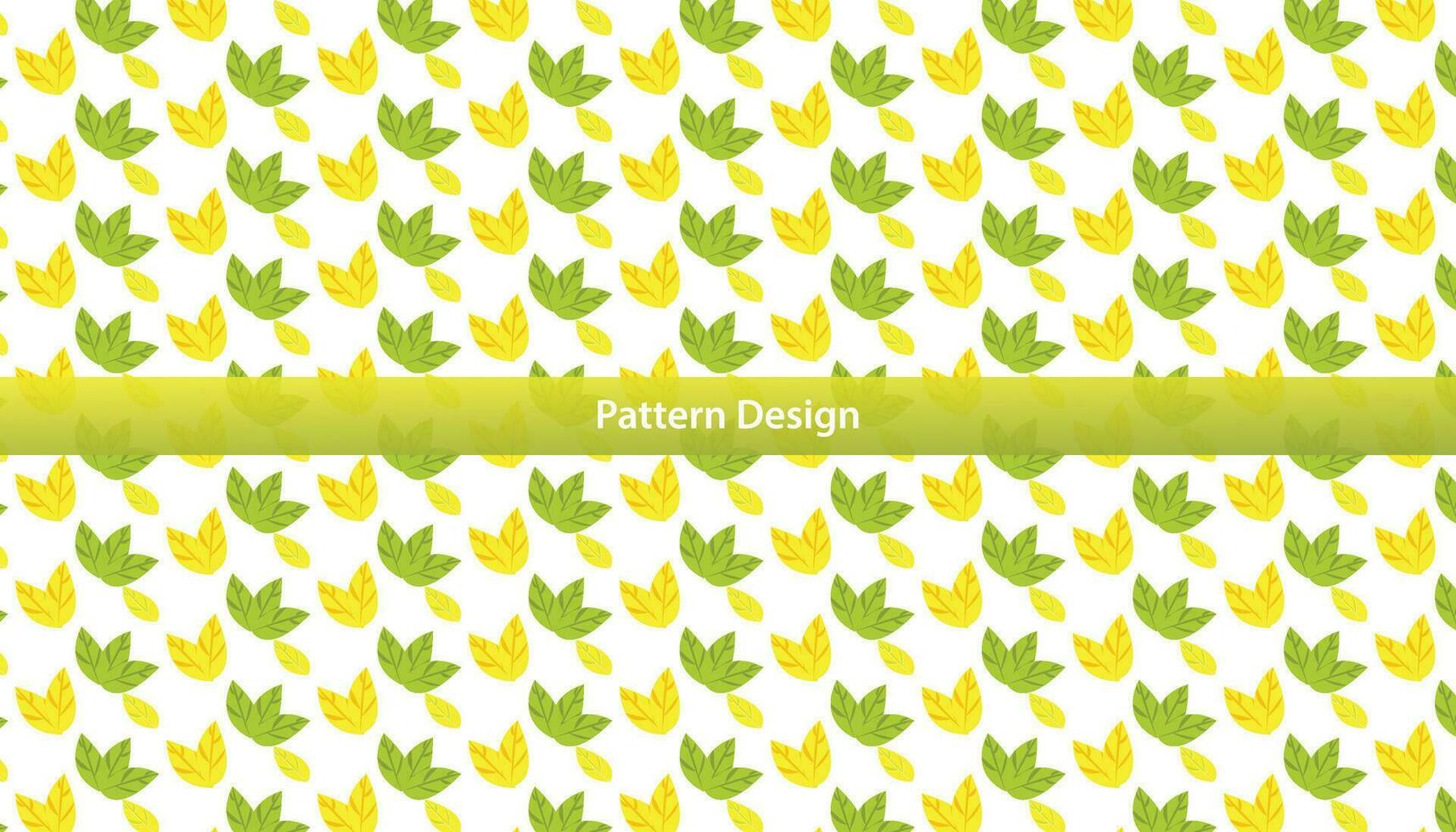 Leaf floral seamless pattern design set . vector