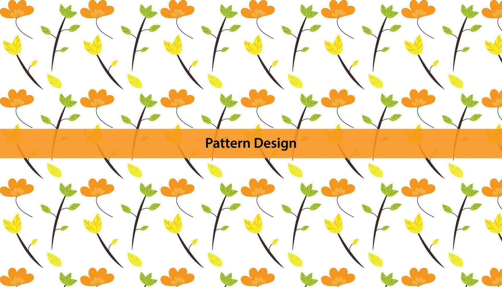 Floral pattern design for seasonal decor Pro Vector .