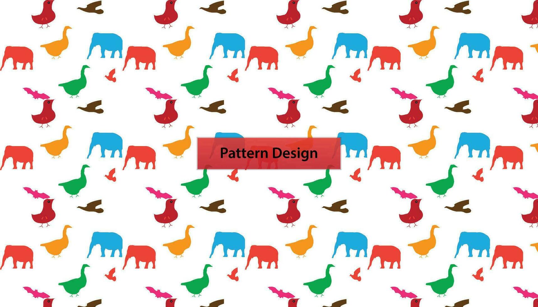 Seamless pattern design of animals Pro Vector .
