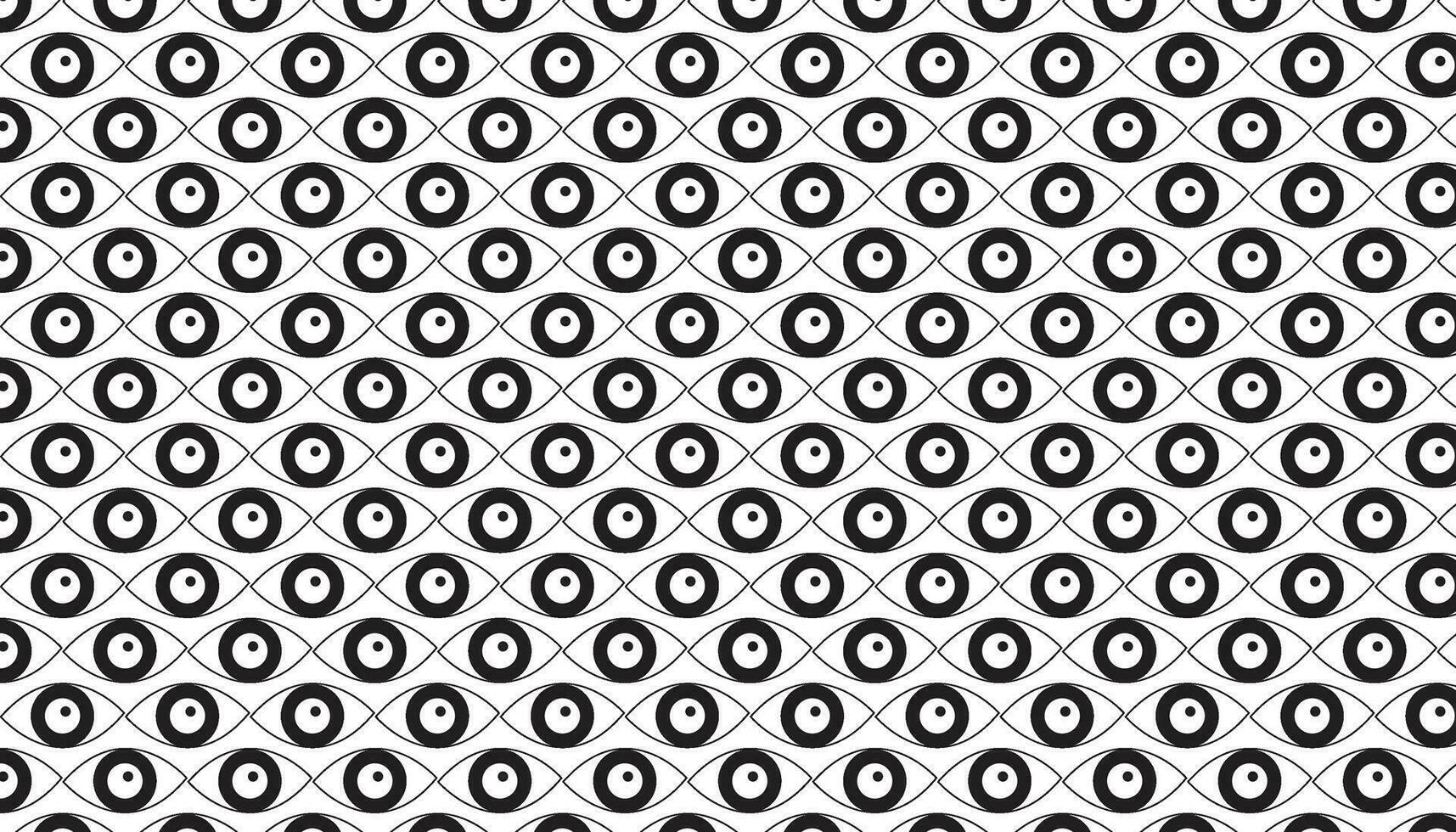 Eye seamless pattern design set Pro Vector .