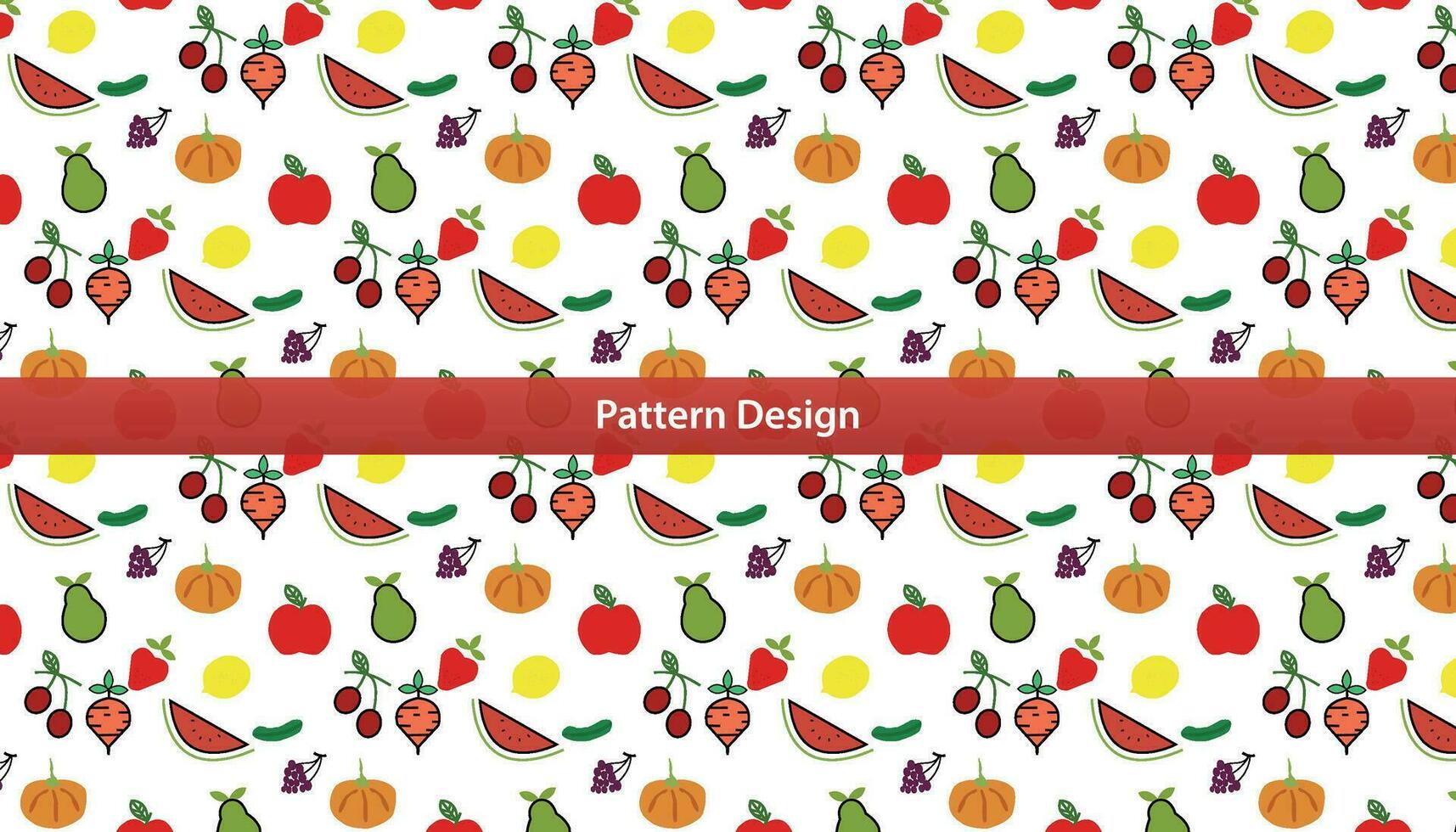 Vegetables seamless pattern design set Pro Vector .