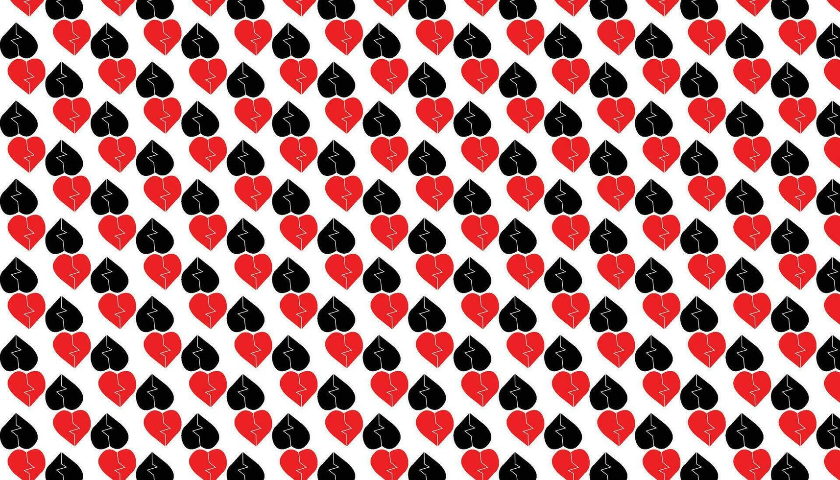 Heart shape pattern design set Pro Vector .
