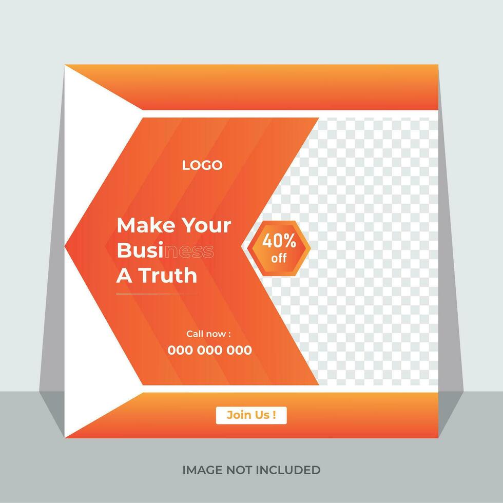 Creative corporate social media post banner design template . Pro Vector .