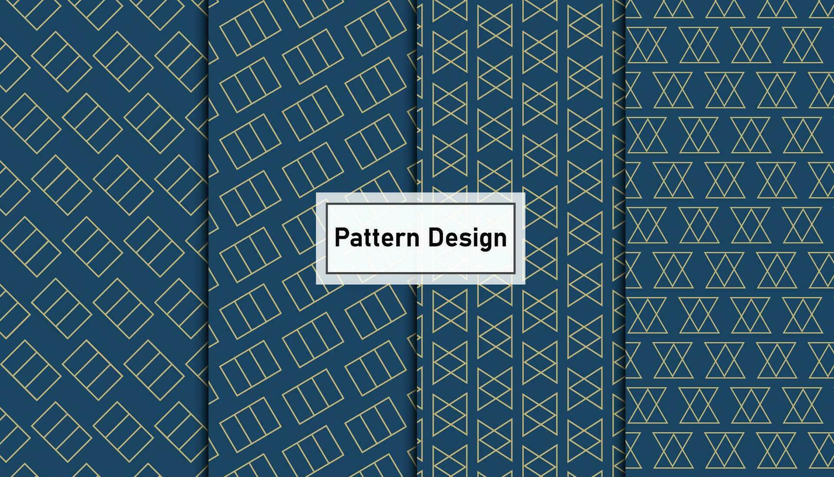 Geometric lines seamless pattern design set . Pro Vector .