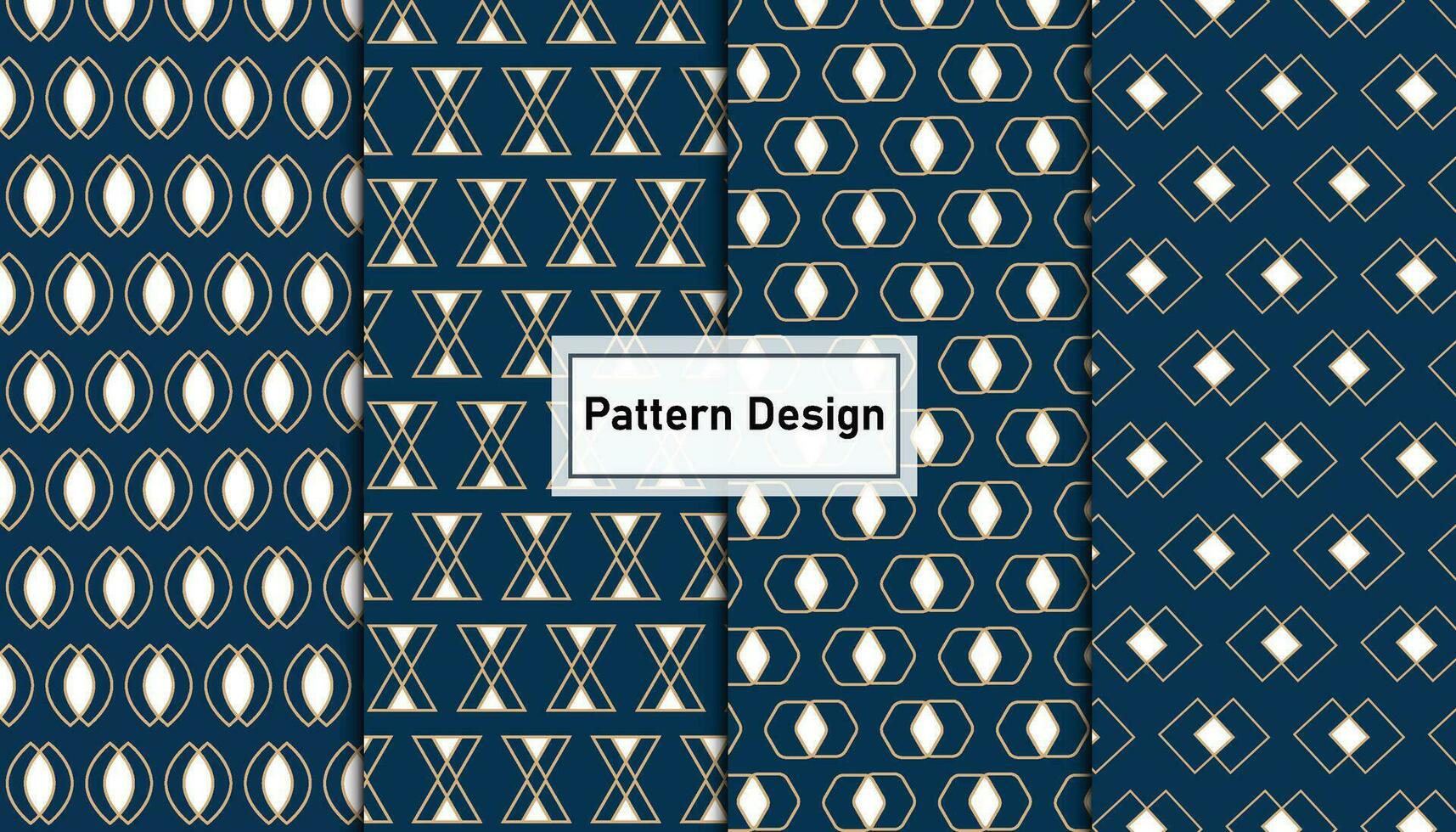 Geometric stylish pattern design set . Pro Vector .