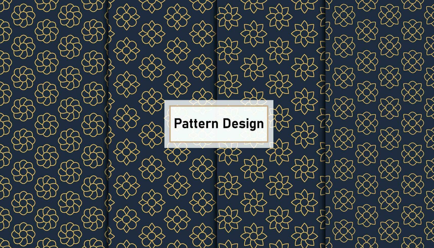 Set of seamless pattern design . Pro vector .