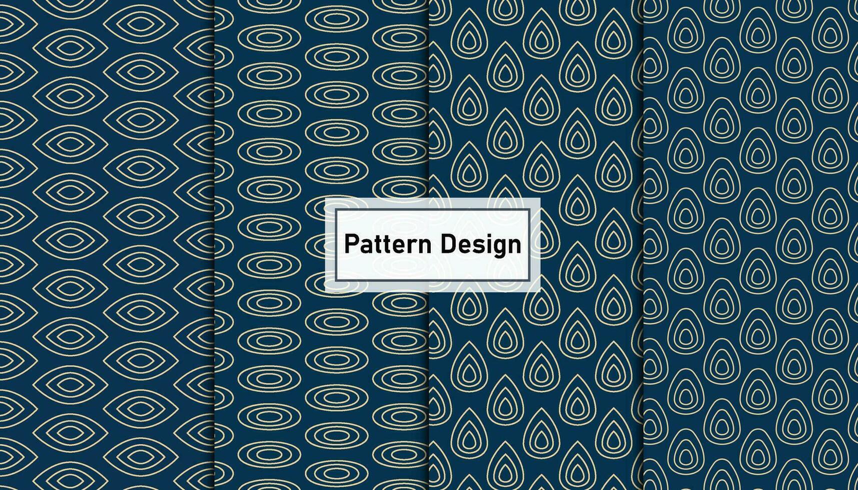 Vector geometric seamless pattern design set . Pro Vector .