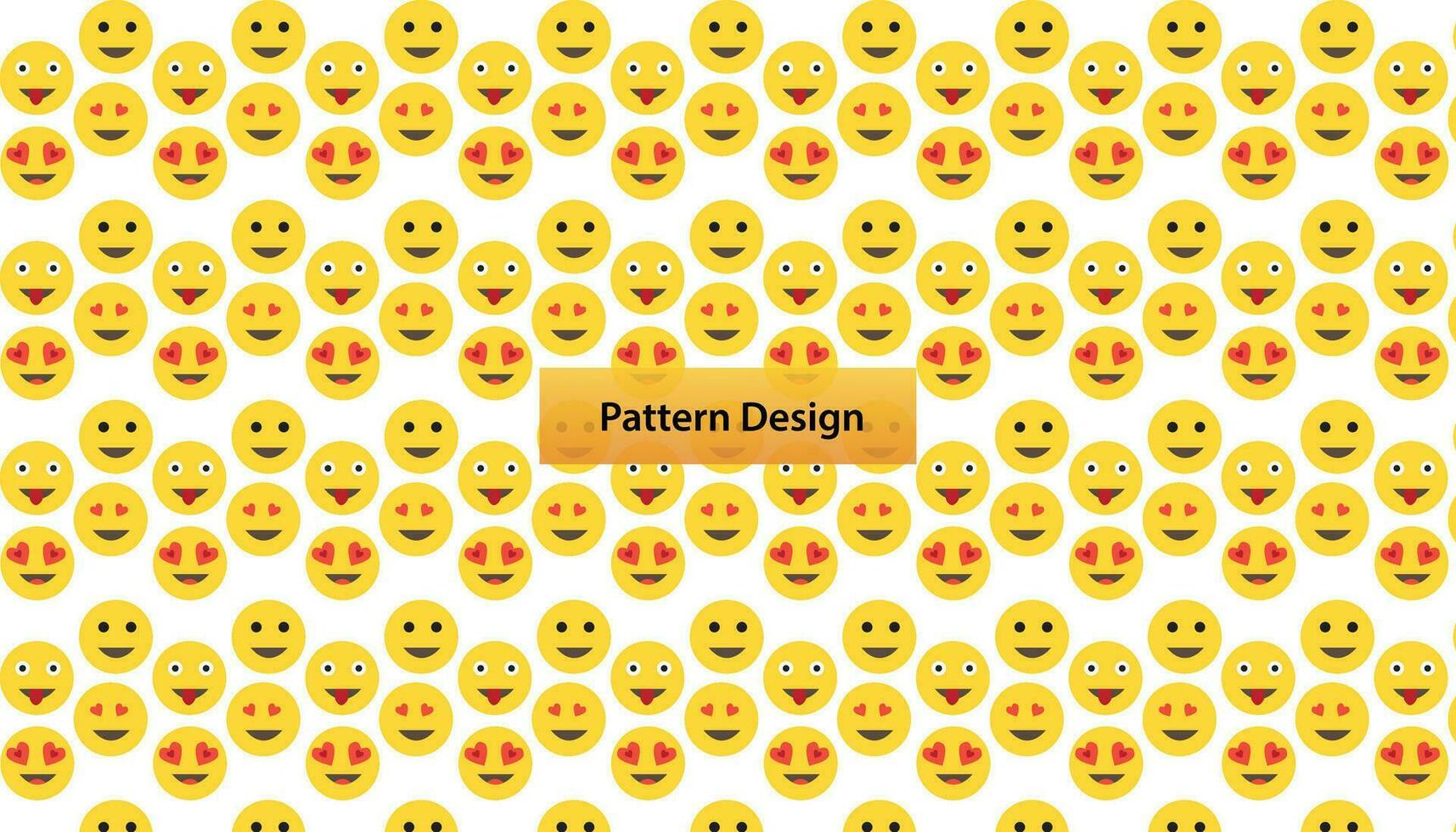 Emoji seamless pattern design Pro Vector .