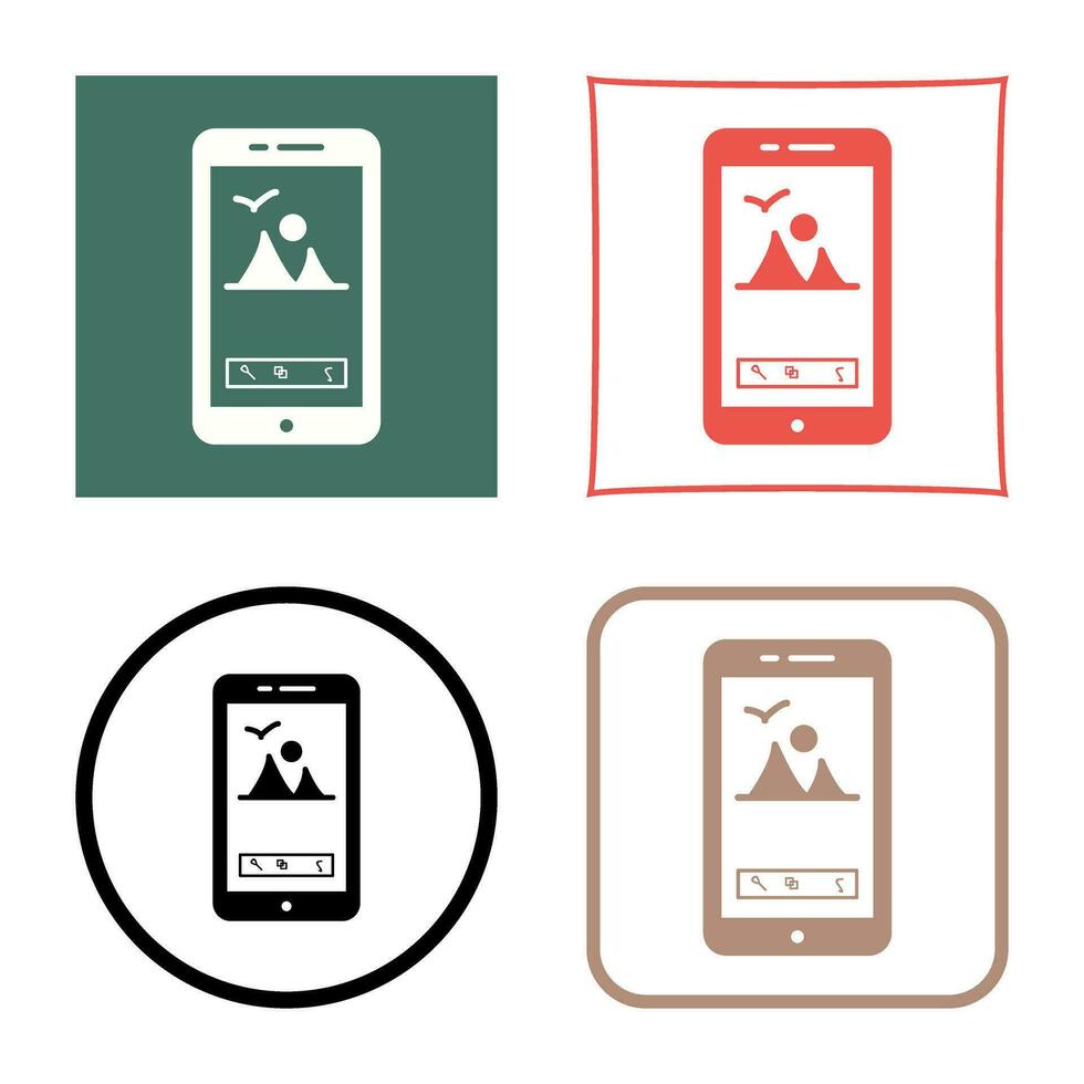 Unique Edit Picture Vector Icon