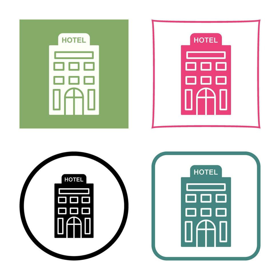 icono de vector de hotel