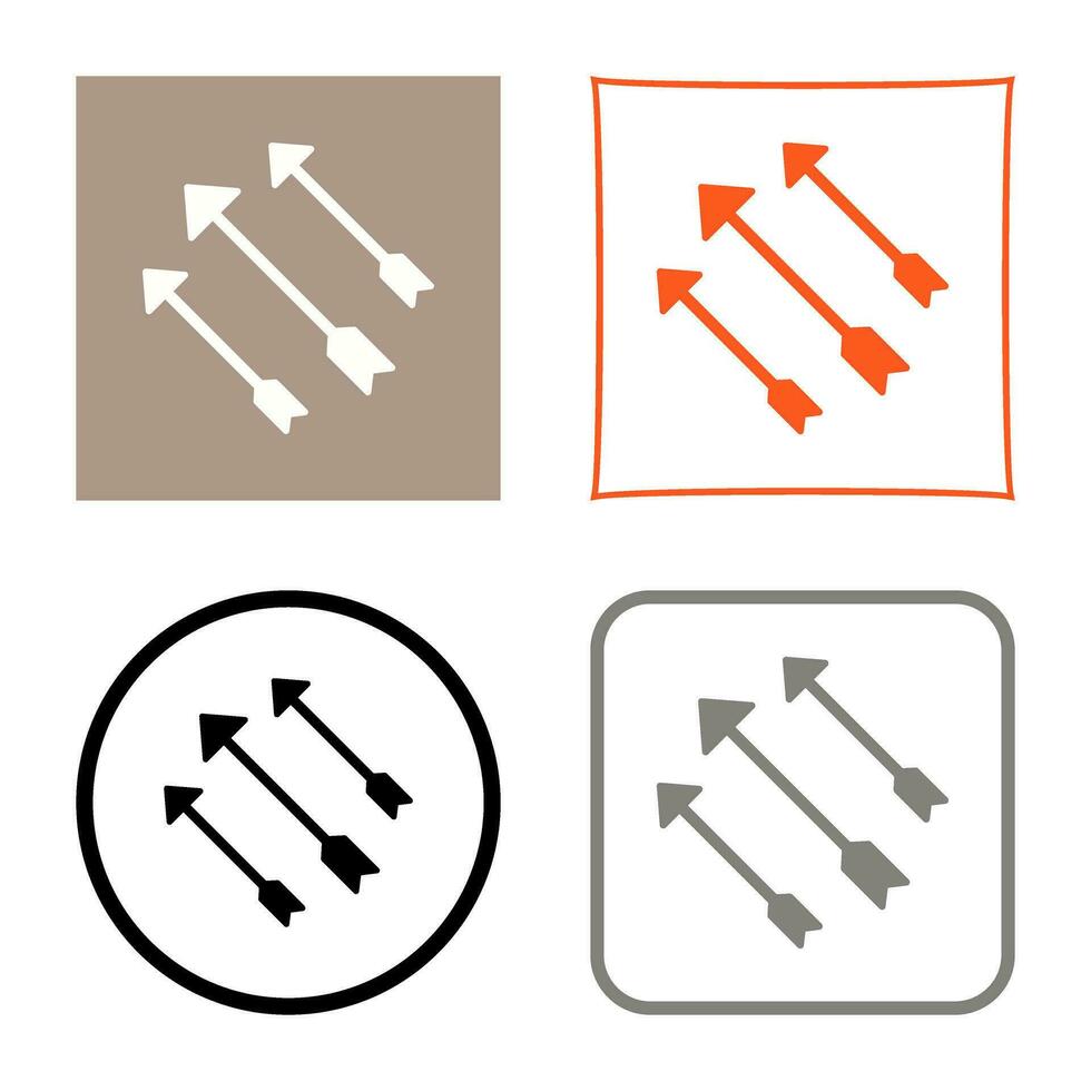 icono de vector de flechas únicas