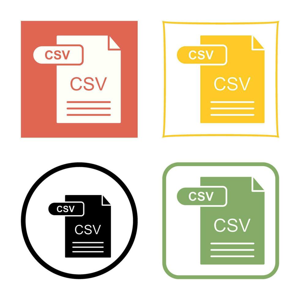 CSV Vector Icon